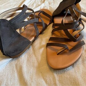 Charcol Strappy Sandals for Women